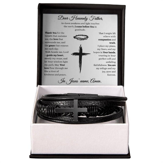 Daily Prayer Cross Bracelet