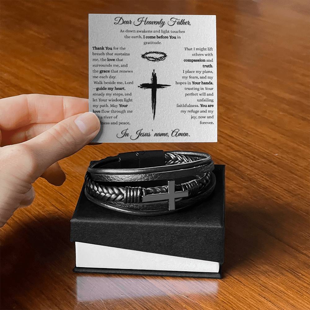 Daily Prayer Cross Bracelet