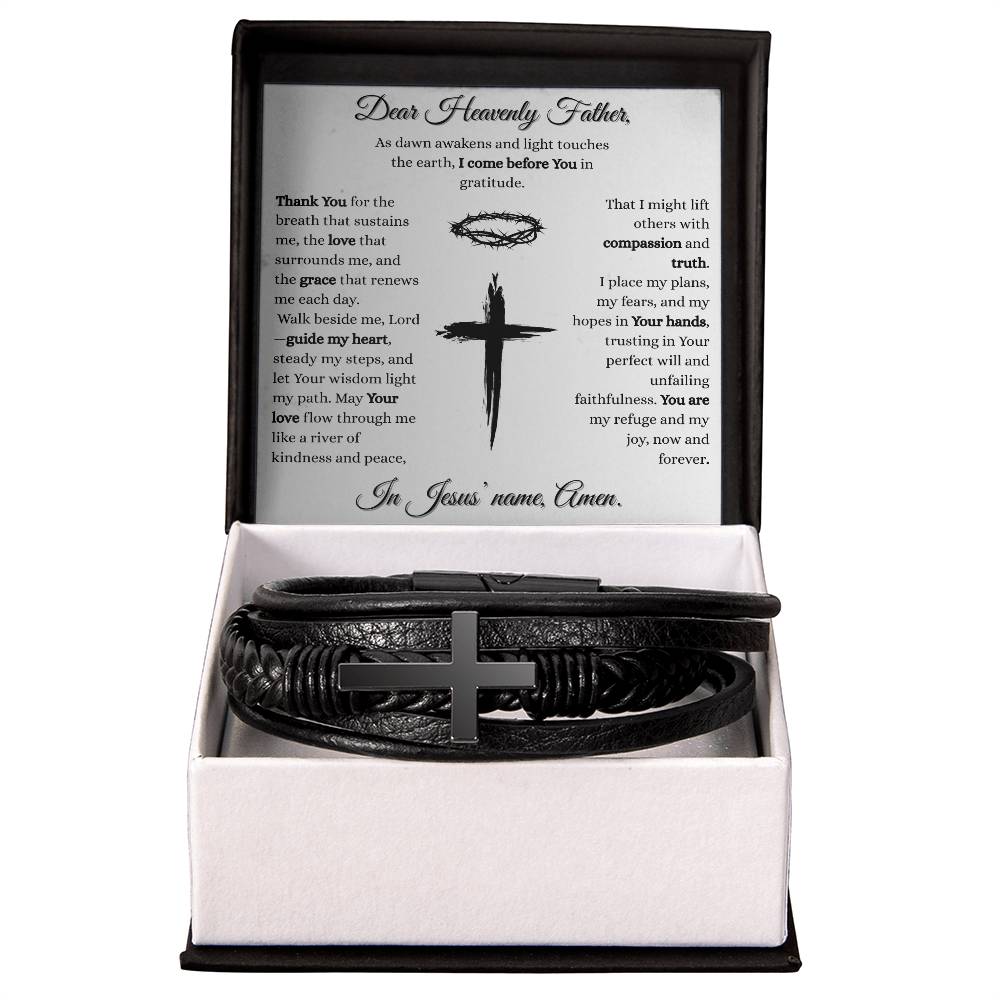 Daily Prayer Cross Bracelet