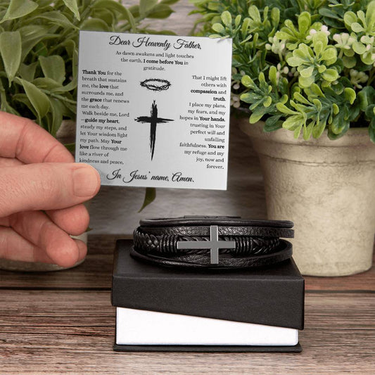 Daily Prayer Cross Bracelet