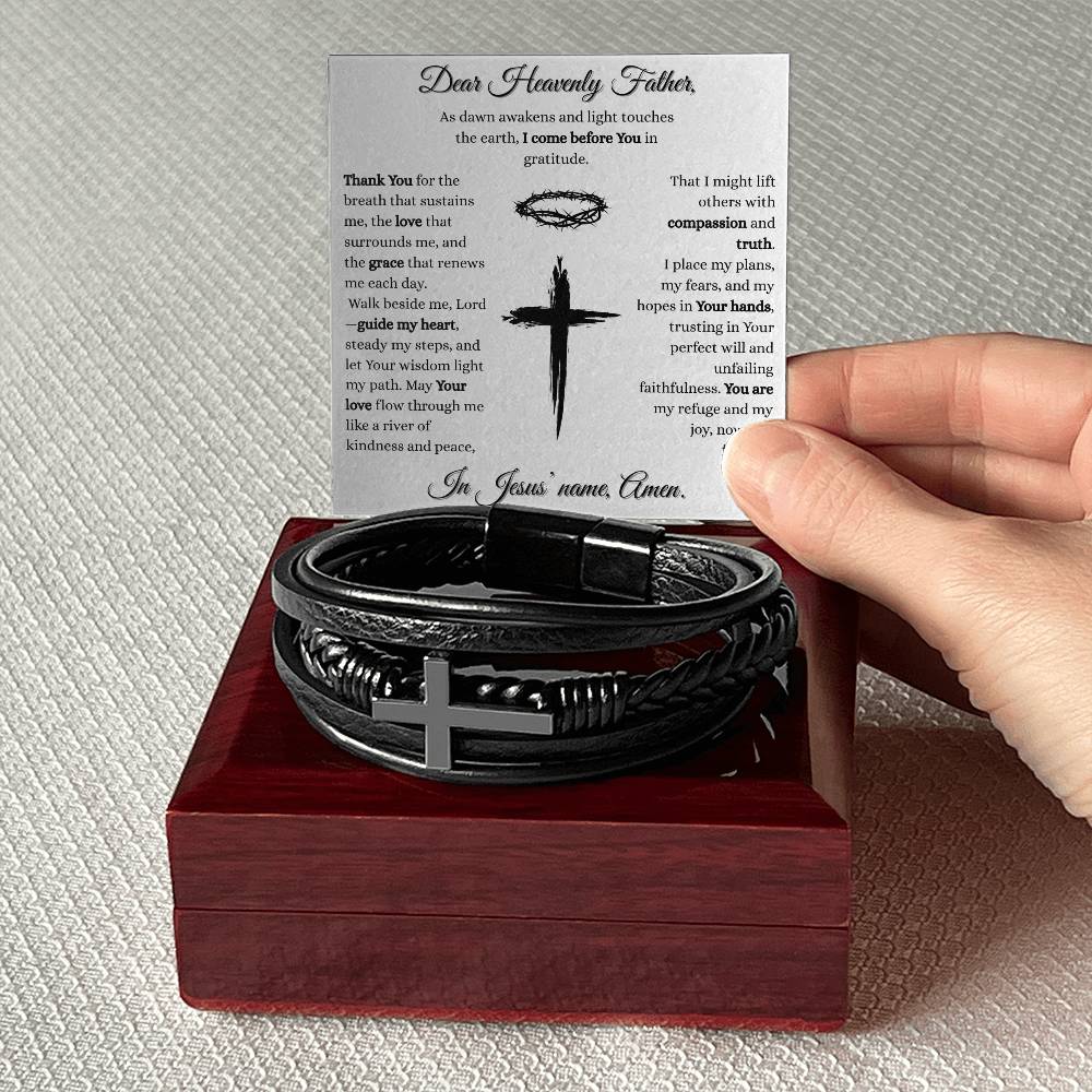 Daily Prayer Cross Bracelet