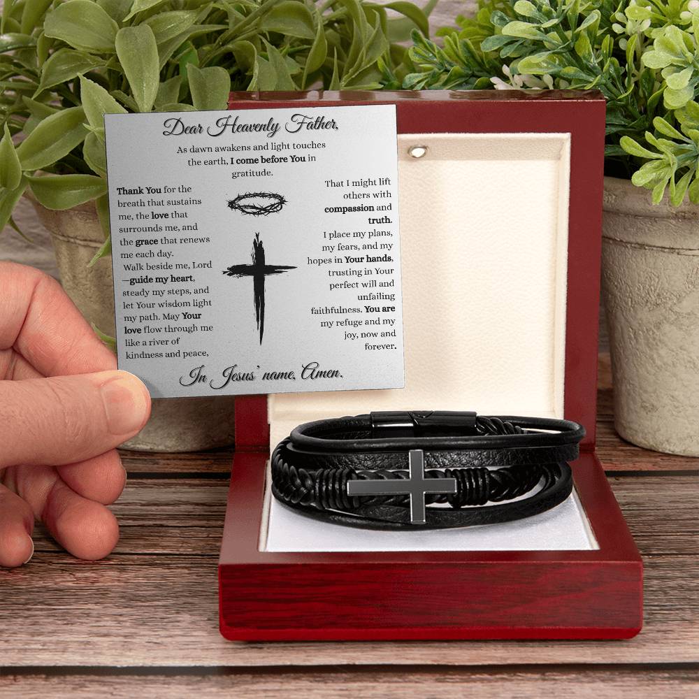 Daily Prayer Cross Bracelet