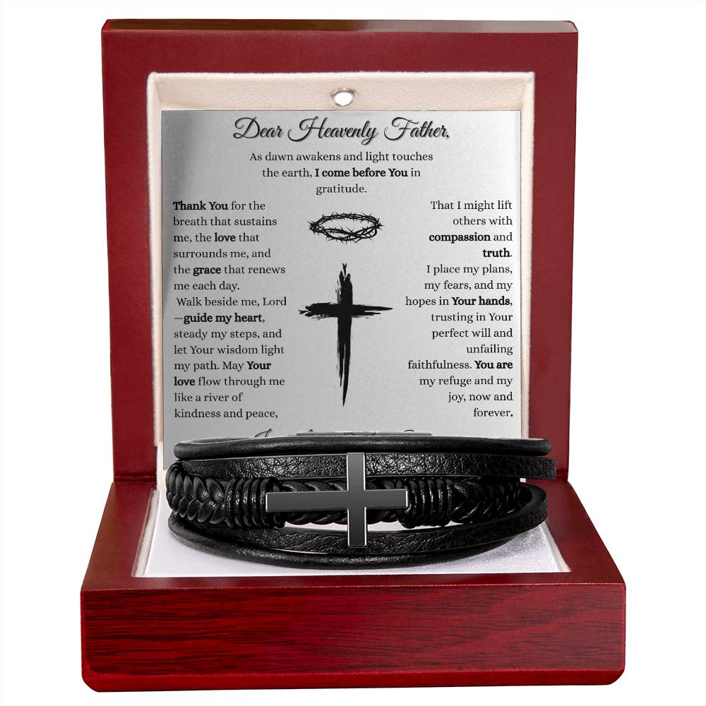 Daily Prayer Cross Bracelet