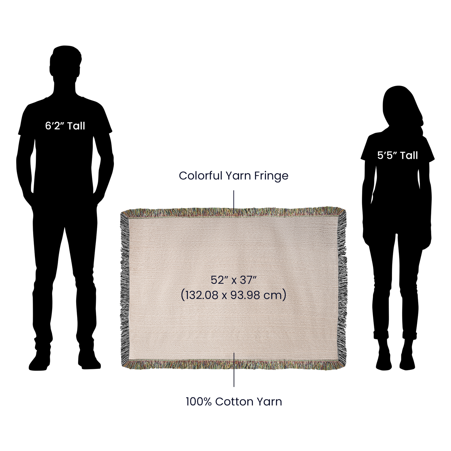 Psalms 91:4 Ninety Nine To One Horizontal Heirloom Woven Blanket