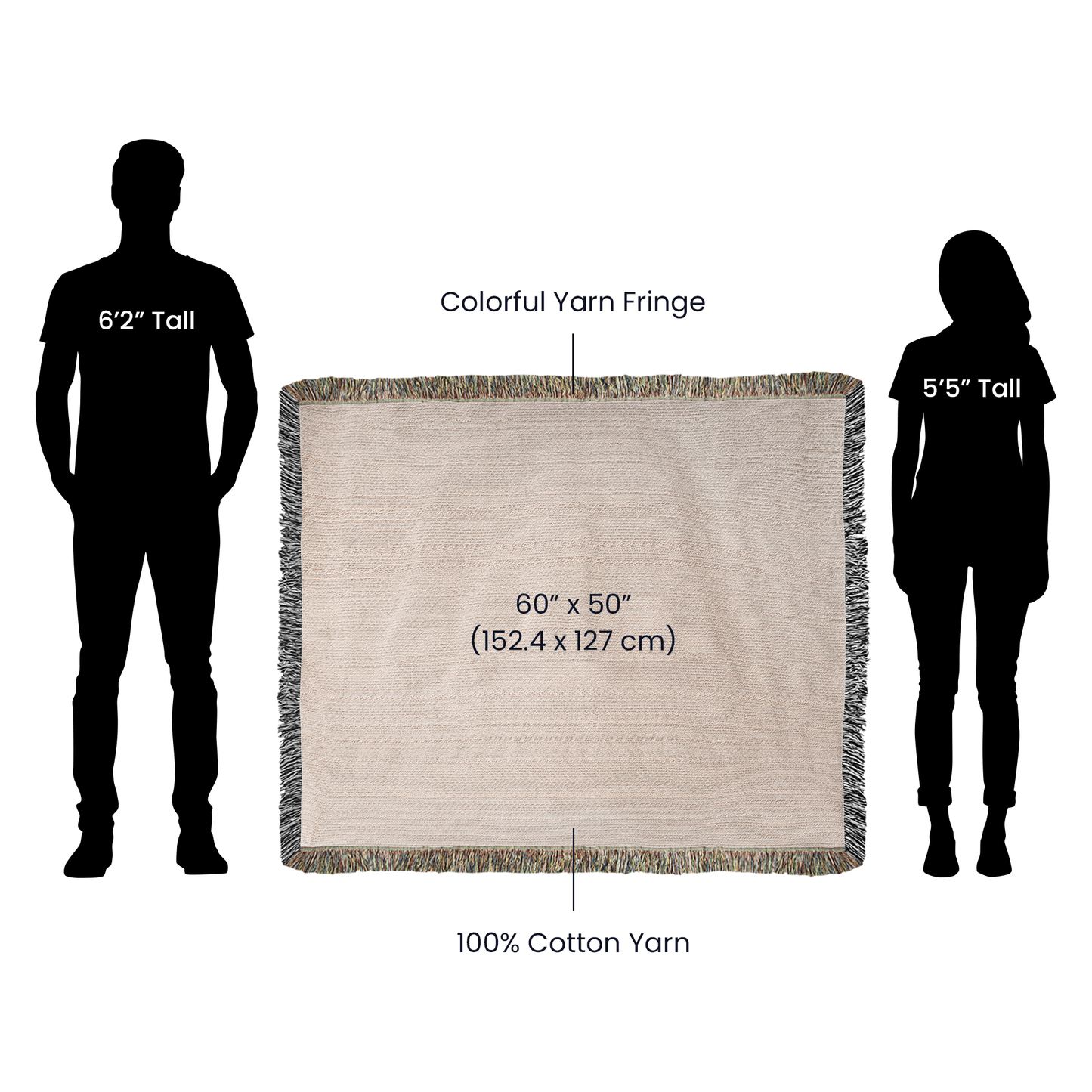 Psalms 91:4 Ninety Nine To One Horizontal Heirloom Woven Blanket