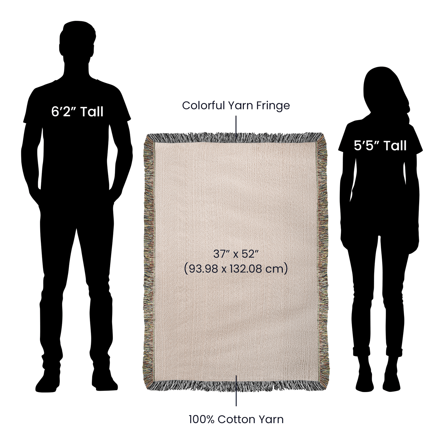 Psalms 91:4 Ninety Nine To One Vertical Heirloom Woven Blanket